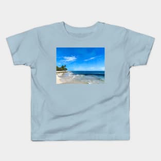 Dominican Republic Amber Coast Beach Strolling Kids T-Shirt